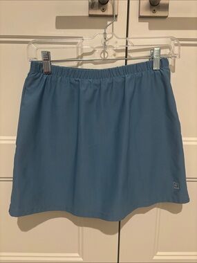 Vintage Nike Light Blue Women's Athletic Skort with Elastic Waist